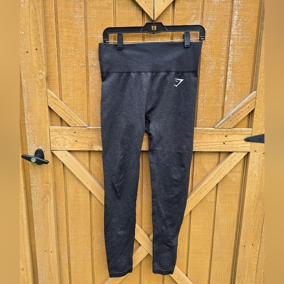 Gymshark Black Leggings Comfortable Athletic Wear Medium - Picture 1 of 3